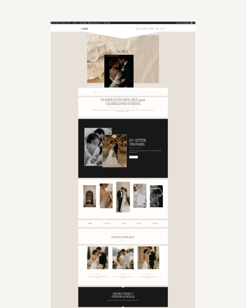 VOWE — Website Kit para WordPress